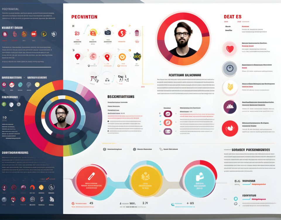 Interfejs graficzny aplikacji do poszukiwania pracy z ikonami i tekstem. kreator cv maker smart resume maker