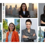 Grupa uśmiechniętych osób w eleganckich ubraniach, pozujących do zdjęcia, co symbolizuje poszukiwanie pracy i zmiany zawodowe.