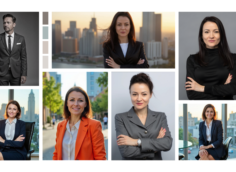 Grupa uśmiechniętych osób w eleganckich ubraniach, pozujących do zdjęcia, co symbolizuje poszukiwanie pracy i zmiany zawodowe.